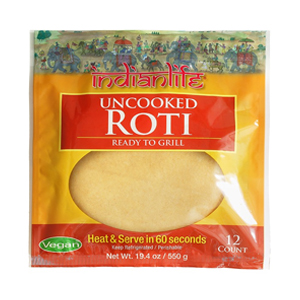 INDIANLIFE UNCOOKED ROTI 550g